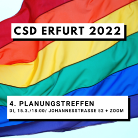 4. CSD Planungstreffen im Queeren Zentrum Erfurt
