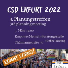 3. CSD Planungstreffen in den Räumen von EmpowerMensch