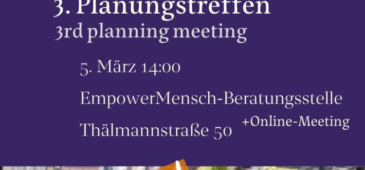 3. CSD Planungstreffen in den Räumen von EmpowerMensch