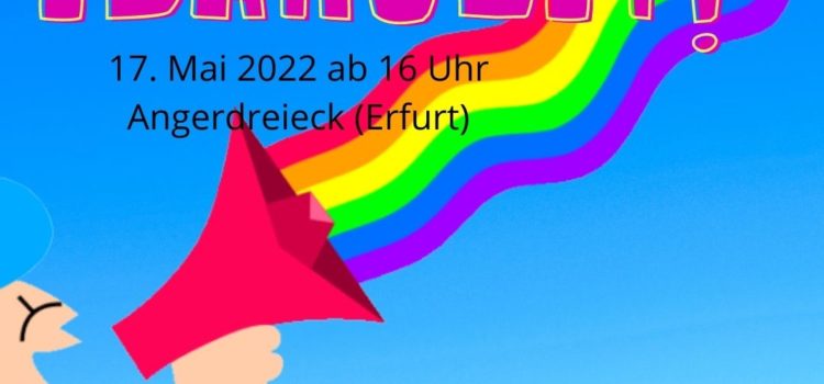 Kundgebung und Queeres Gettogether zum IDAHoBIT in Erfurt