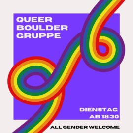 Queere Bouldergruppe in der Nordwand