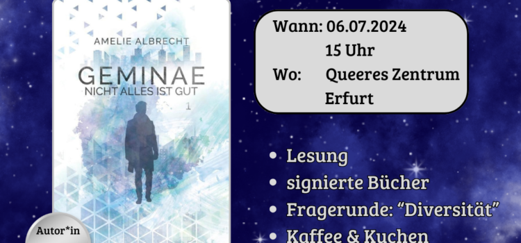 Book reading “GEMINAE” by Amelie Albrecht 📚 Book reading “GEMINAE” by Amelie Albrecht 📚