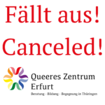 Regenbogenfamilien-Gruppe fällt heute aus!