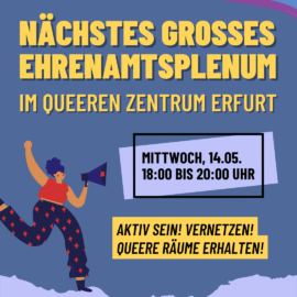 Großes Ehrenamtsplenum am 14.05.