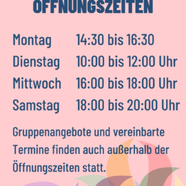 Neue Öffnungszeiten ab Januar 2026 Neue Öffnungszeiten ab Januar 2026