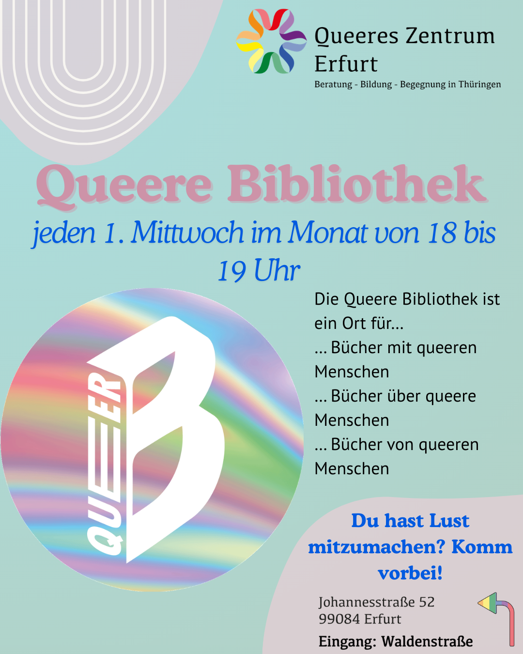 Queere Bibliothek sucht Verstärkung