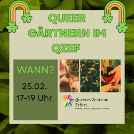 Neue Gruppe: Queeres Gärtnern